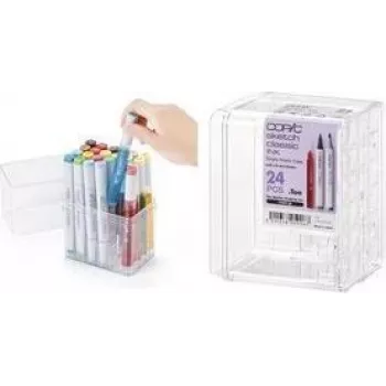 COPIC acryl displaystandaard voor 24 Classic markers, helder, leeg (20075D24)