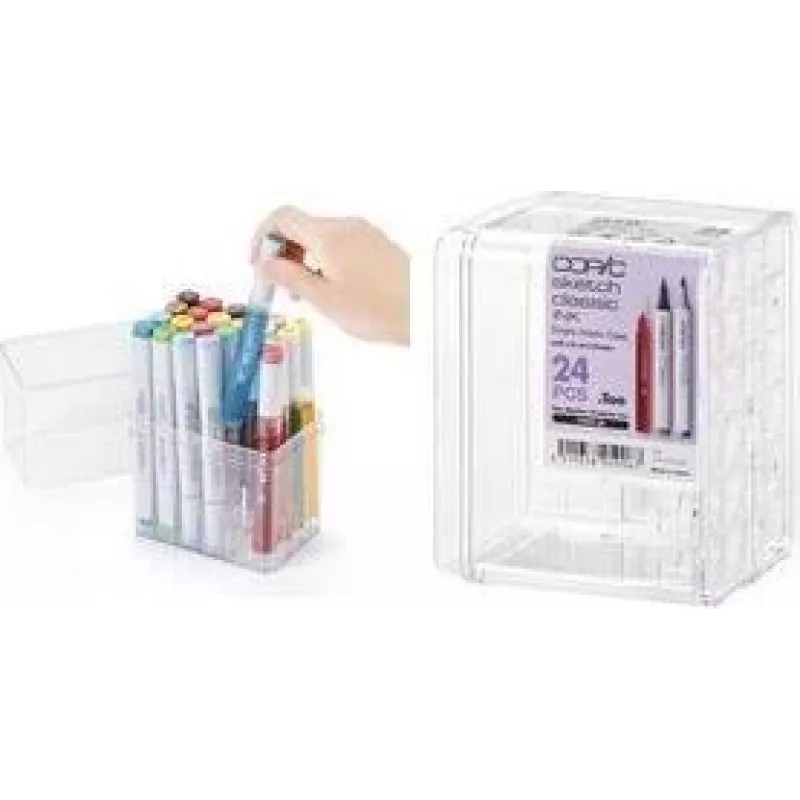 COPIC acryl displaystandaard voor 24 Classic markers, helder, leeg (20075D24)