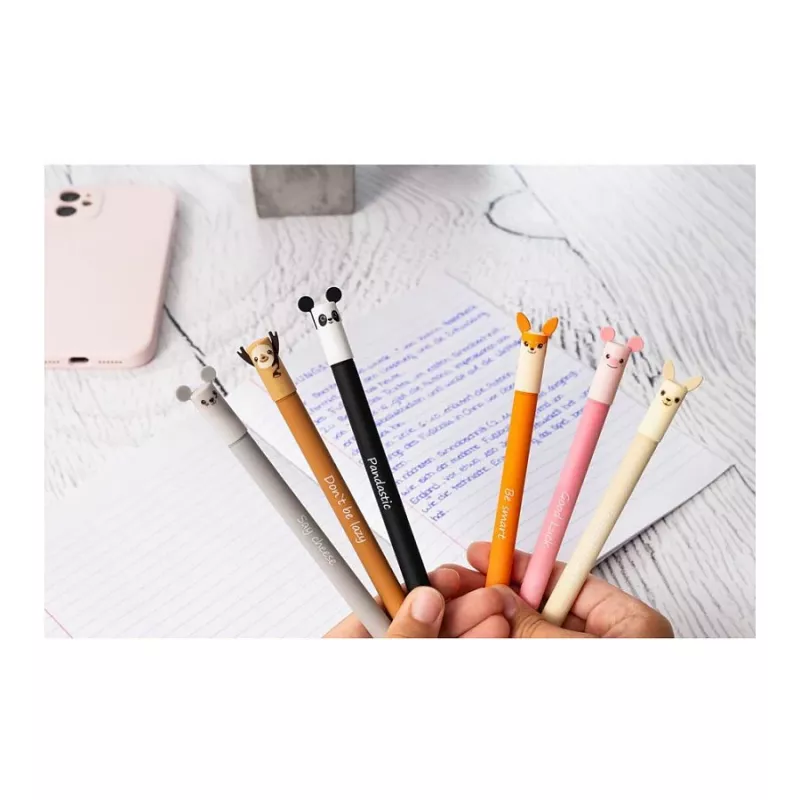 Faber-Castell Eberhard Faber Animal Erase it! gelpen vos blauw 0,7 mm navulbaar 582105