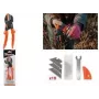 Bradas V-SERIES multifunctionele tuinschaar met verwisselbaar aambeeldblad, oranje, 1 stuk (KT-V1)