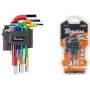 Bradas 9-delige inbussleutelset, S2-staal, veelkleurig, metrisch 1,5-10mm, L-vorm, kleurgecodeerd, DIY-HKH42-SH/B