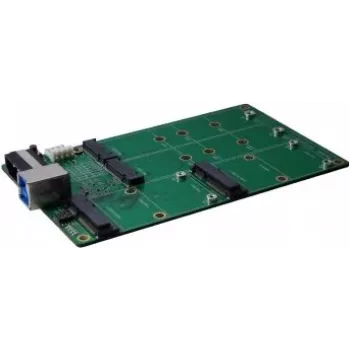 EXSYS EX-3673 USB 3.2 Gen 2x1 naar M.2 en mSATA adapterkaart met USB Type-B bus