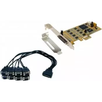 EXSYS EX-45368 PCIe 8S serieel RS-232/422/485 kaart incl. low-profile-beugel (SystemBase)