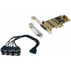 EXSYS EX-45368 PCIe 8S serieel RS-232/422/485 kaart incl. low-profile-beugel (SystemBase)