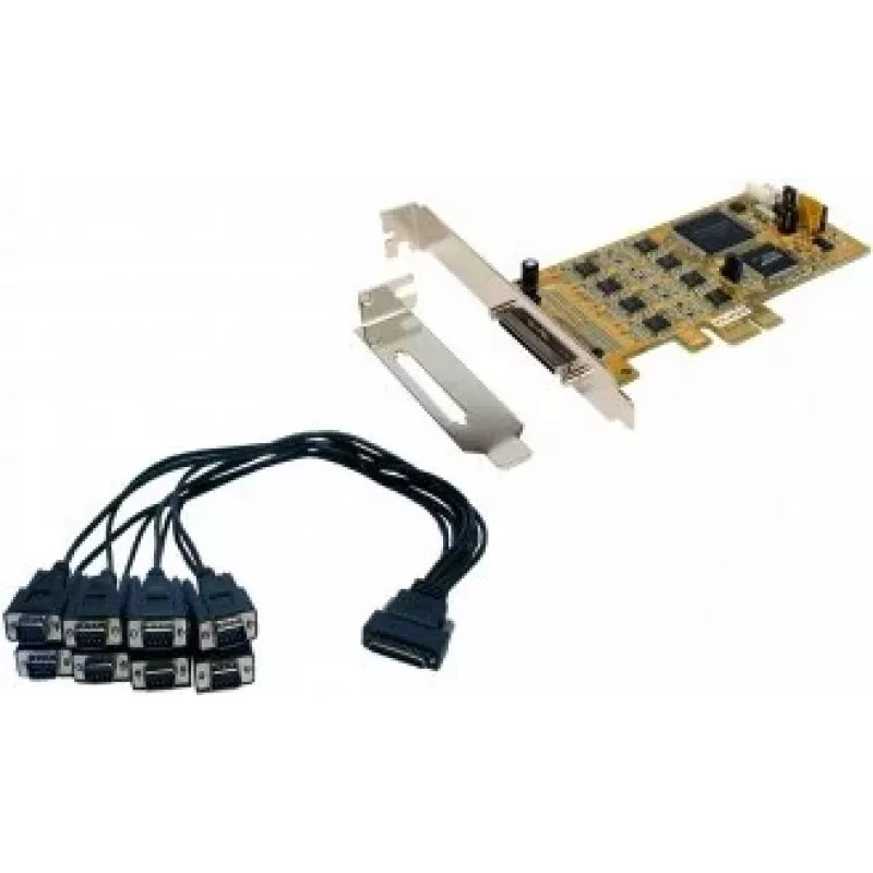 EXSYS EX-45368 PCIe 8S serieel RS-232/422/485 kaart incl. low-profile-beugel (SystemBase)