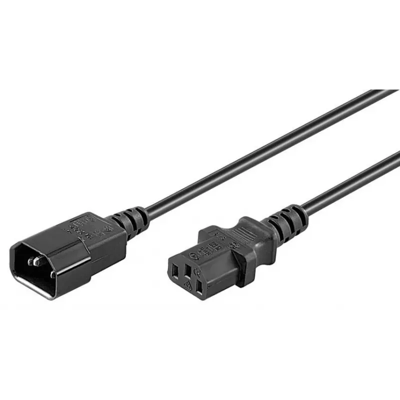 MicroConnect PE1413BL18 stroomkabel C14 naar C13 1,8 m zwart