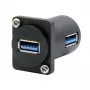 EXSYS EX-49154 D-type adapter USB-A bus naar bus 90°, USB 3.2 Gen 1