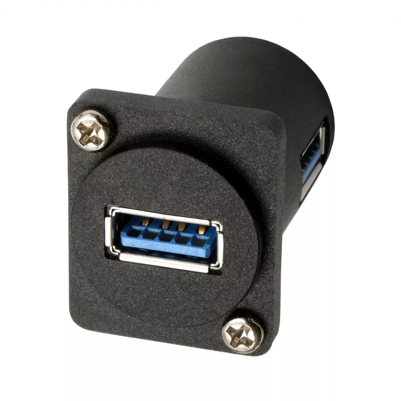 EXSYS EX-49154 D-type adapter USB-A bus naar bus 90°, USB 3.2 Gen 1