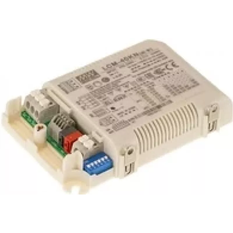 MEAN WELL LCM-40KN 40W KNX constante stroom LED-driver (350-1050mA, DIP-schakelaar)