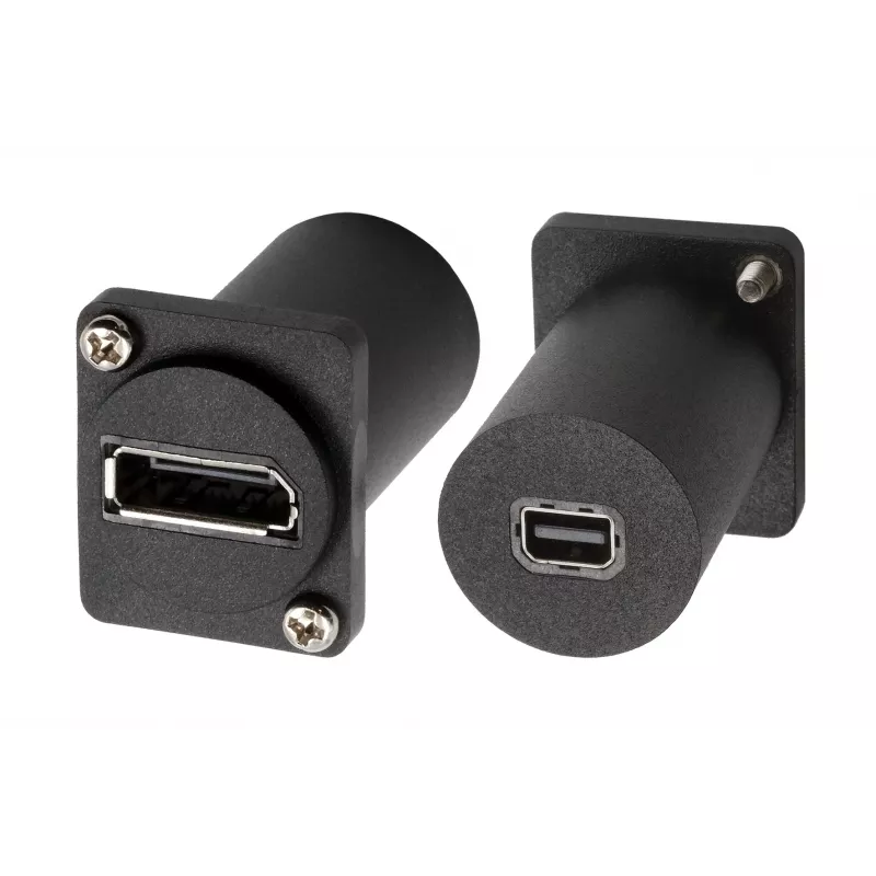 EXSYS EX-49170 DisplayPort naar Mini DisplayPort bus inbouwadapter, 4K UHD