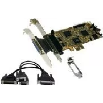 EXSYS EX-44344 2S/2P PCI-Express multi-I/O-kaart met octopus-kabel, RS232 & IEEE1284