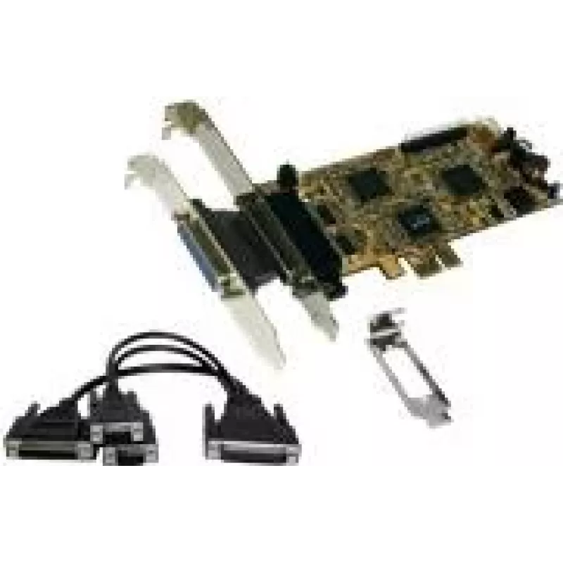 EXSYS EX-44344 2S/2P PCI-Express multi-I/O-kaart met octopus-kabel, RS232 & IEEE1284