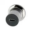 EXSYS EX-49195 USB-C bus naar USB-C bus inbouwadapter, metaal, USB 3.2 Gen 1