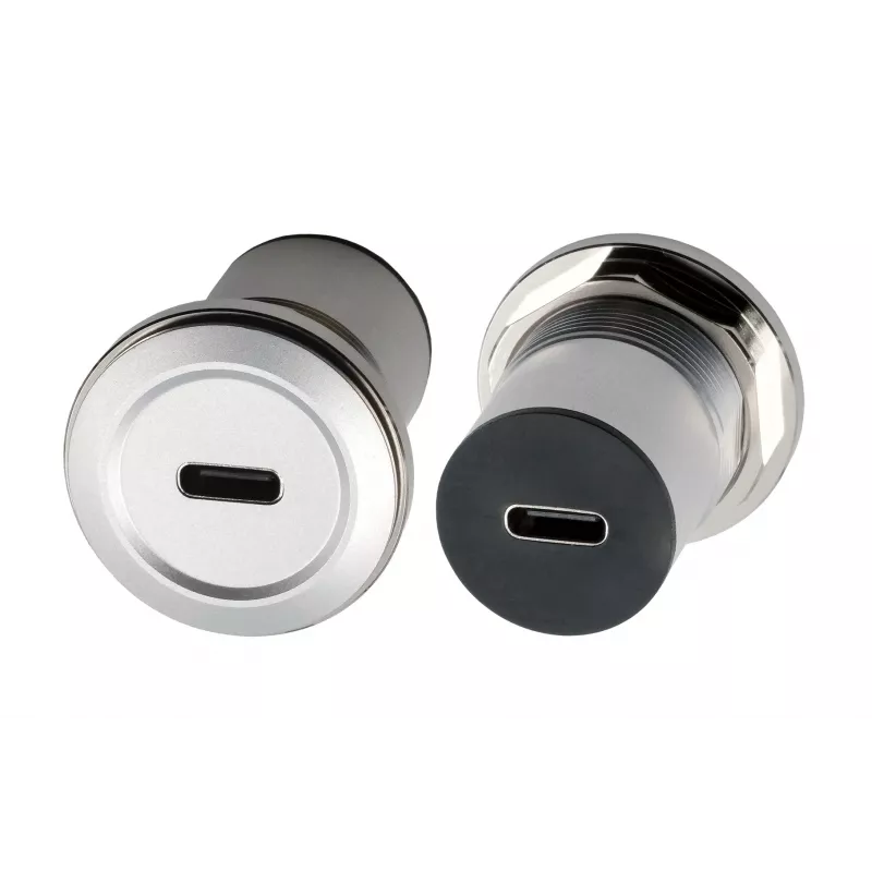 EXSYS EX-49195 USB-C bus naar USB-C bus inbouwadapter, metaal, USB 3.2 Gen 1