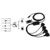 EXSYS EX-1324 USB 2.0 naar 4-poorts RS-232 serieel adapter, metalen behuizing, FTDI-chipset, 921,6 Kbps, DB9 stekker