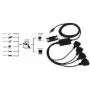 EXSYS EX-1324 USB 2.0 naar 4-poorts RS-232 serieel adapter, metalen behuizing, FTDI-chipset, 921,6 Kbps, DB9 stekker