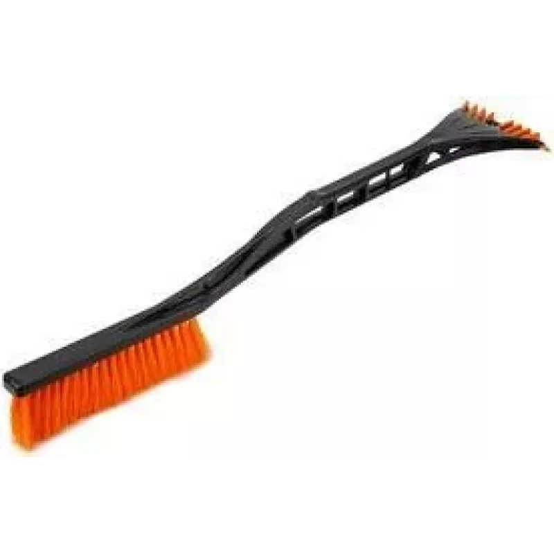 Bradas ICE1162 ijskrabber met sneeuwborstel, 600 mm, zwart/oranje