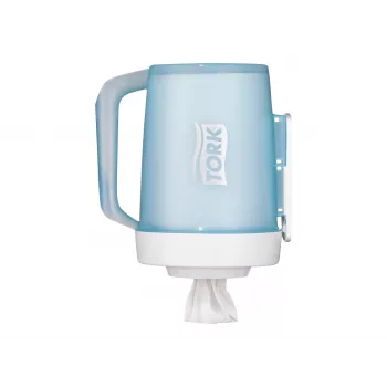 TORK Mini centrefeed dispenser wit en turquoise M1 658002