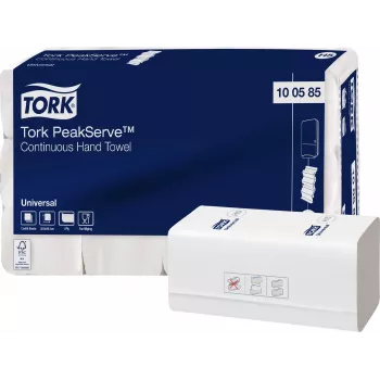 TORK PeakServe® Continuous™ handdoek H5 interfold, 1-laags, wit, 4920 doekjes (100585)