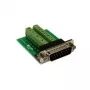 EXSYS EX-49010 15-pin D-SUB bus naar 16-pin schroefklemmenblok adapter, groen/zilver