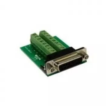 EXSYS EX-49015 D-SUB 15-polige stekker naar 16-polig schroefklemmenblok adapter, groen/zilver