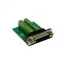 EXSYS EX-49015 D-SUB 15-polige stekker naar 16-polig schroefklemmenblok adapter, groen/zilver