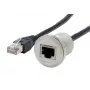 EXSYS EX-49184 paneelmontage adapterkabel, RJ45 bus naar stekker, 30 cm, afgeschermd, metaal