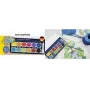 Faber-Castell Eberhard Faber WINNER plakkaatverfdoos, 12 heldere kleuren, transparant afneembaar deksel 578314