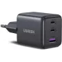 UGREEN 30W 3-poorts GaN II snellader USB-A & 2 x USB-C zwart (55536)