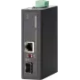 MICROSENS MS657099X industriële mediaconverter, 2x RJ45 + 2x SFP, 100M/1G, DIN-rail, -40 tot 75°C