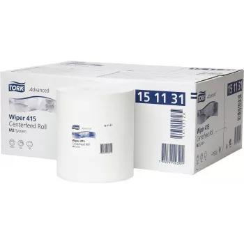 Tork wegwerpdoek 151131, 1-laags, wit, 21,5 cm x 275 m, 6 rollen/pack