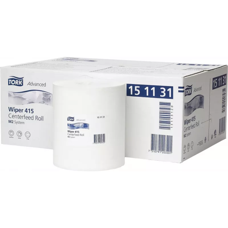 Tork wegwerpdoek 151131, 1-laags, wit, 21,5 cm x 275 m, 6 rollen/pack