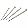 C.K Tools T4852P precisie-schroevendraaierset, 4-delig, plat, 2,0/2,5/3,0/3,5 mm, chroom-vanadium, tweedelig handvat