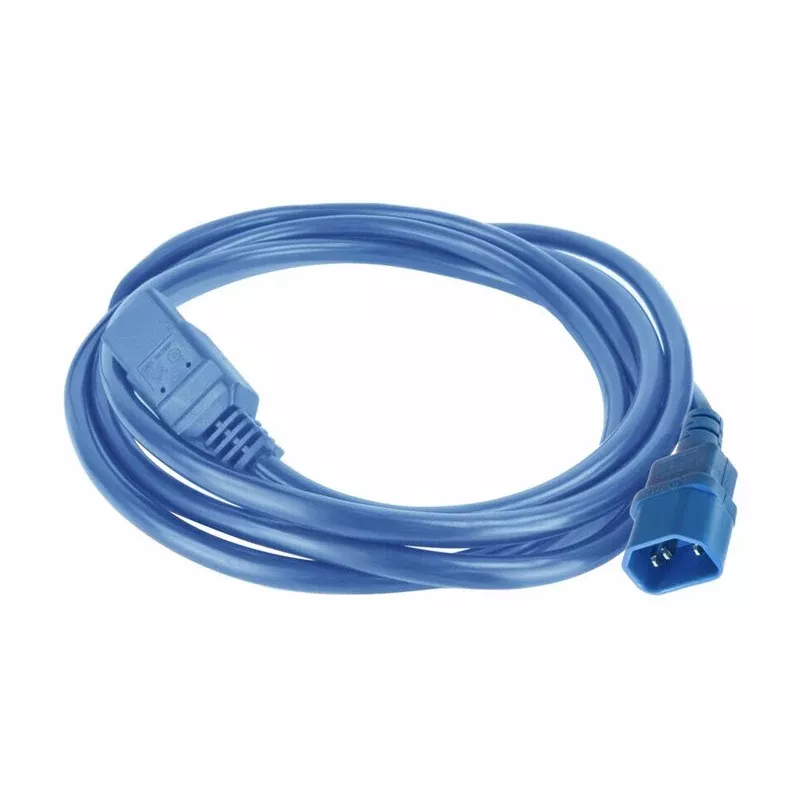 ACT netkabel C14 - C21 IEC60320 blauw 2,5 m (AK5383)
