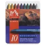 Caran d'Ache Neocolor I waskrijtjes, 10-delige set, rond, papierwikkel, homogene kleuren 7000.310