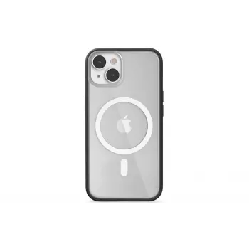 Woodcessories ECO643 iPhone 14 Plus hoes - milieuvriendelijke zwarte & transparante achterkant