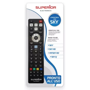 SUPERIOR ELECTRONICS vervangende afstandsbediening SUPTRB027 voor Sky - zwart