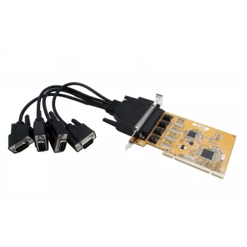 EXSYS 4-poorts RS-232 PCI seriële kaart met FTDI-chipset (EX-41084)