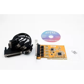 EXSYS 4-poorts RS-232 PCI seriële kaart met FTDI-chipset (EX-41084)