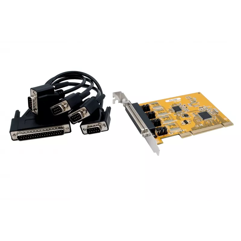 EXSYS 4-poorts RS-232 PCI seriële kaart met FTDI-chipset (EX-41084)