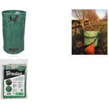 Bradas PICK-UP opvouwbare tuinzak 270L groen scheurvast waterafstotend TQ-B270