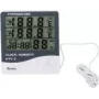 Bradas WL-M21 White Line digitaal weerstation met draadloze buitentemperatuursensor, binnen-/buitentemperatuur -10°C tot 70°C, wit
