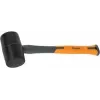 Bradas rubberhamer 450 g antraciet/oranje 340 mm glasvezelsteel antislip TPR-greep DIY-HF6045