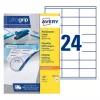 AVERY multifunctionele etiketten 70 x 35 mm wit Ultragrip, 2400 etiketten (3422-100.FR)