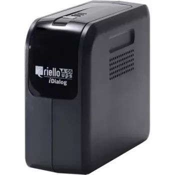 Riello UPS iDialog IDG 600 - 600 VA line-interactive UPS, 4 Schuko-uitgangen, USB, tower, zwart