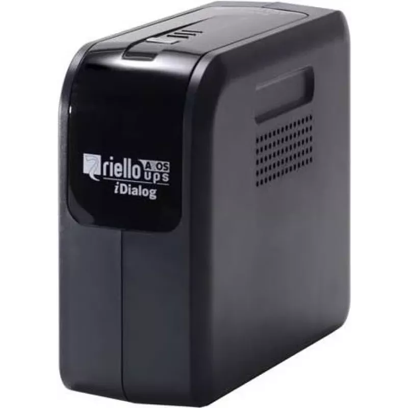 Riello UPS iDialog IDG 600 - 600 VA line-interactive UPS, 4 Schuko-uitgangen, USB, tower, zwart