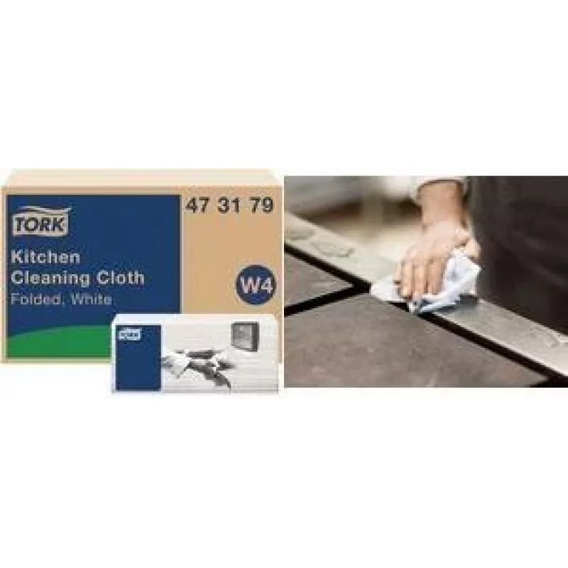Tork Premium W4 droogreinigingsdoekjes, 1-laags, wit, 300 vel 473179