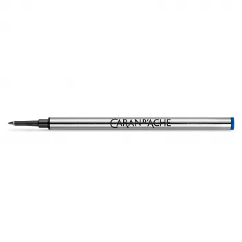 Caran d'Ache 8222.160 rollerpenvulling, F, blauw, stalen punt, voor 849 roller