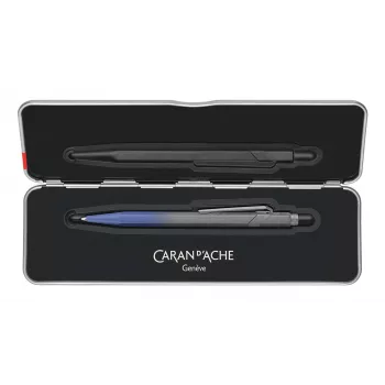 Caran d'Ache 849 balpen Storm Blue Claim Your Style 5th Edition medium blauwe inkt NM849.589