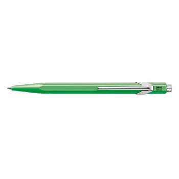 Caran d'Ache 849 PopLine Fluo balpen - fluorescerend groene body, blauwe medium-inkt 849.230